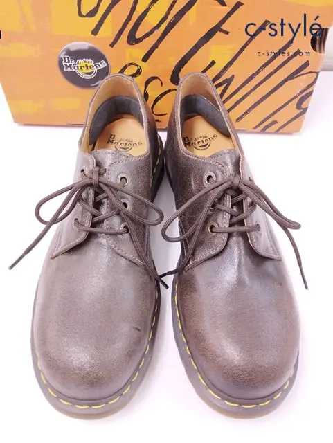 Dr.Martens ドクターマーチン 3ホールシューズ UK10 ブラウン 1925 5400 スチールトゥ 10111200