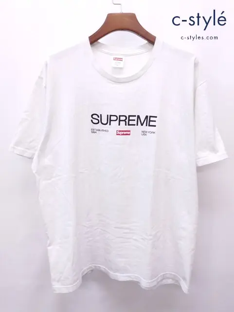Supreme シュプリーム Tシャツ XL ホワイト 綿100% USA製 プリント