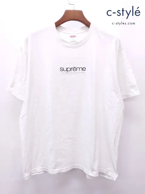 Supreme シュプリーム Tシャツ XL ホワイト 綿100% USA製 22SS Classic Logo