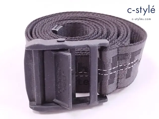 OFF-WHITE オフホワイト ベルト O/S ブラック イタリア製