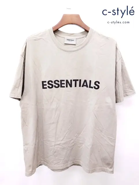 FEAR OF GOD フィアオブゴッド Tシャツ M カーキ系 ESSENTIALS 綿100%