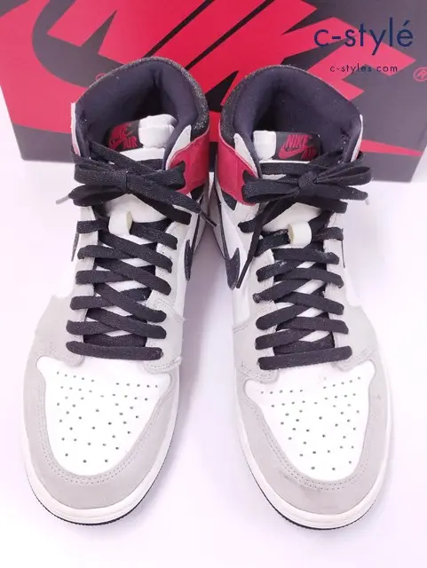 NIKE ナイキ スニーカー 28cm グレー×ホワイト AIR JORDAN 1 RETRO HIGH OG 555088-126