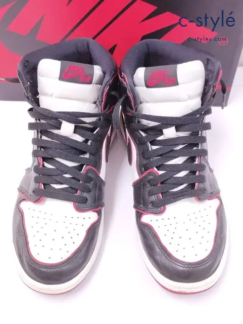 NIKE ナイキ スニーカー 28cm ホワイト×ブラック AIR JORDAN 1 RETRO HIGH OG 555088-062