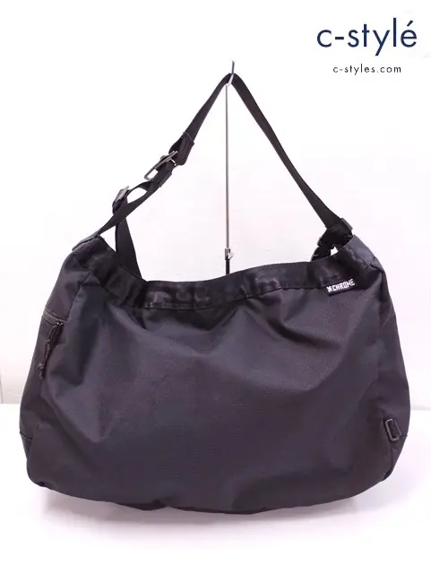 CHROME クローム ショルダーバッグ ブラック ニュースペーパーメッセンジャーバッグ