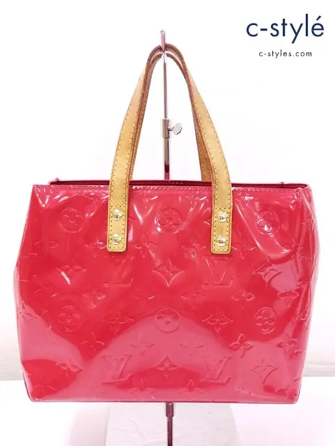 LOUIS VUITTON ルイヴィトン ハンドバッグ レッド ヴェルニ M91088 レディース