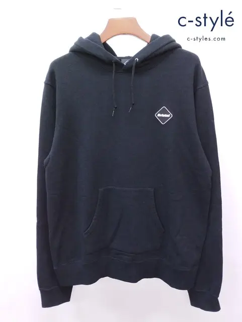 F.C.Real Bristol エフシーレアルブリストル フーディー L ブラック KEEP CALM PULLOVER HOODY FCRB-189052