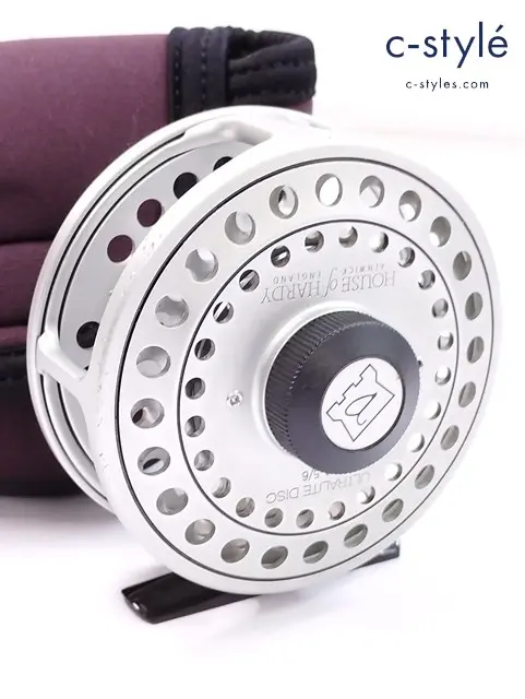 HARDY ハーディー フライリール シルバー ULTRALITE DISC LA5/6 ケース付