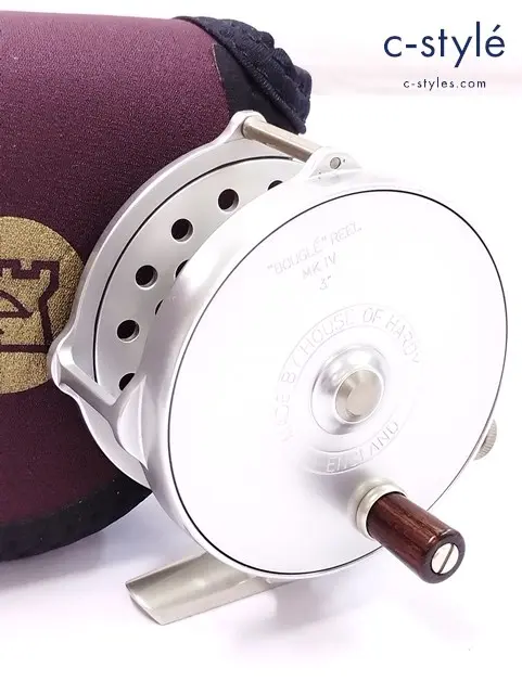 HARDY ハーディー フライリール シルバー BOUGLE REEL MK IV 3 ケース付