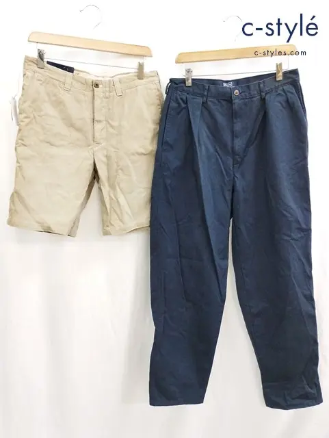 Polo Ralph Lauren ポロラルフローレン パンツ 32/34 ネイビー ショートパンツ 32 ベージュ