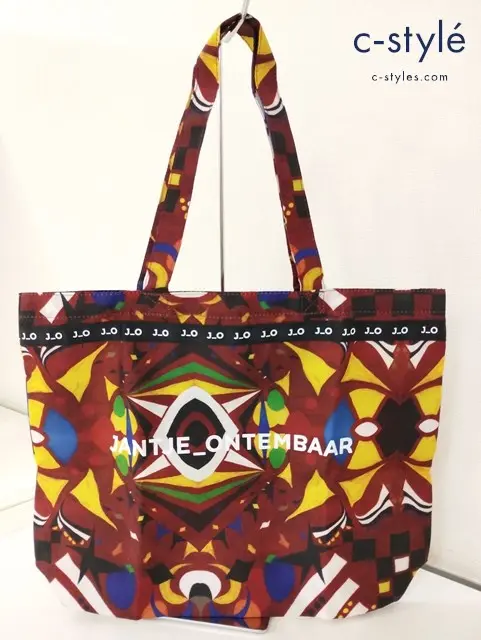 JANTJE ONTEMBAAR ヤンチェオンテンバール ナイロンエコトートバッグ マルチカラー