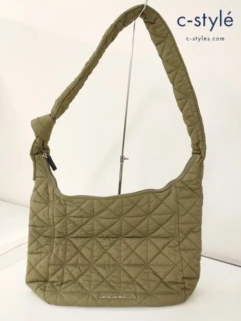 JANTJE ONTEMBAAR ヤンチェオンテンバール キルティングショルダーバッグ カーキ