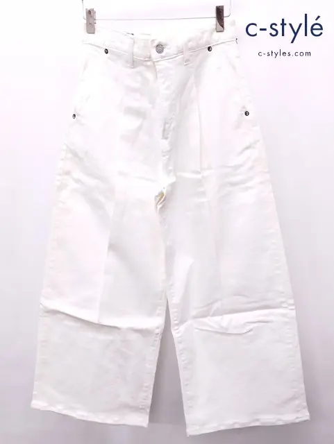 JANTJE ONTEMBAAR×EDWIN デニムパンツ 24 ホワイト K80050 レディース