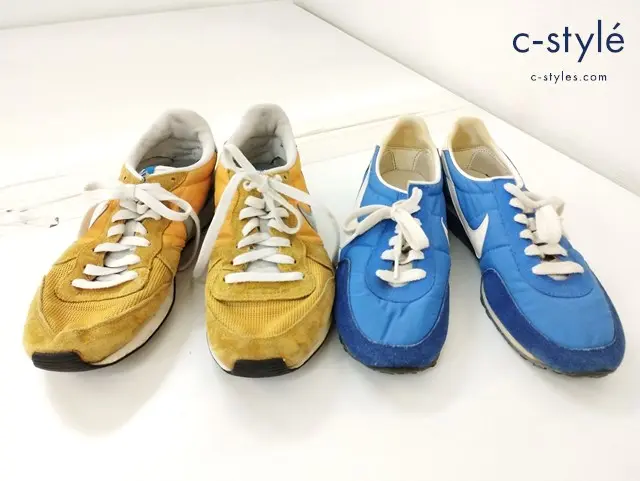 NIKE ナイキ スニーカー 10 ブルー系 27.5cm イエロー系 ワッフルレーサー INTERNATIONALIST