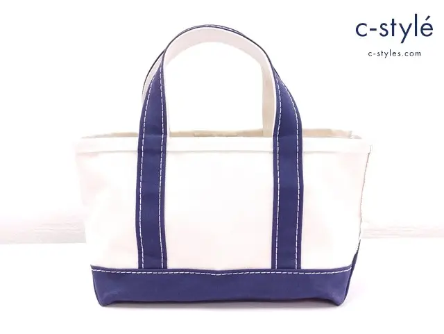 L.L.Bean エルエルビーン トートバッグ クリーム×ネイビー 303435 USA製