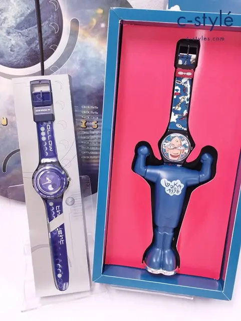 swatch スウォッチ 腕時計 Looka ネイビー系 / SUN&MOON マルチカラー クォーツ