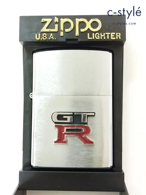 ZIPPO ジッポー オイルライター GT-R シルバー ’99 メタル貼り 立体プレート