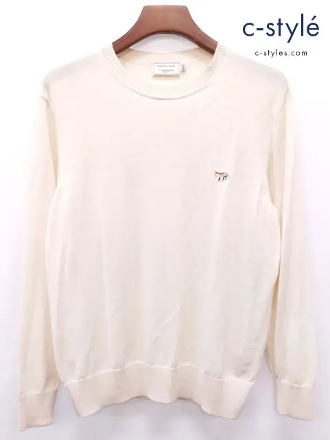 MAISON KITSUNE メゾンキツネ ニット M クリーム系 ウール100％ レディース