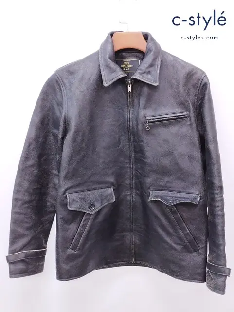 THEE HYSTERIC XXX ジィヒステリックトリプルエックス レザージャケット S ブラック 06193LB02 羊革