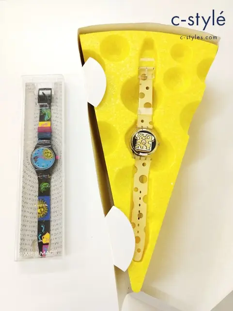 swatch スウォッチ 腕時計 Cheesy Toast イエロー×ブラック EUROPE IN CONCERT マルチカラー クオーツ