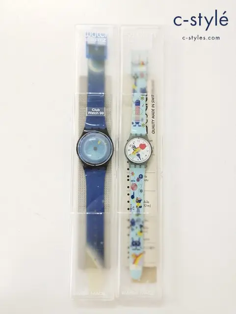 swatch スウォッチ 腕時計 PACK SPACE DREAMS 青 Krielkip 水色系×白系 クオーツ