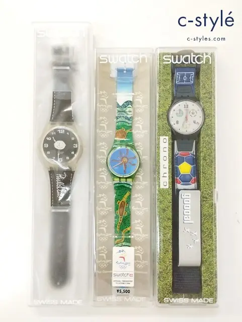 swatch スウォッチ 腕時計 クオーツ Phil Collins SUDZ100 NOVA GZ158 他 計3点