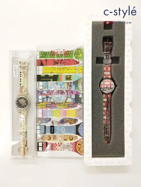 swatch スウォッチ 腕時計 クオーツ The Club Wristory Surprise GM138 Lots Of Swatch GZ177 他 計3点