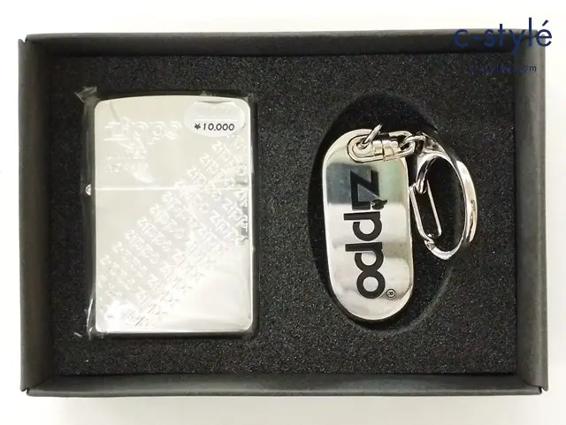 ZIPPO ジッポー オイルライター LIMITED シルバー ’02 キーホルダー付き