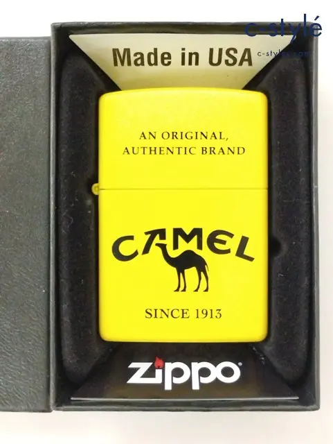 ZIPPO ジッポー オイルライター CAMEL SINCE 1913 イエロー ’21 AN ORIGINAL AUTHENTIC BRAND