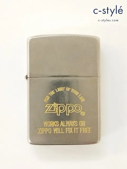 ZIPPO ジッポー オイルライター FOR THE LIGHT OF YOUR LIFE ゴールド系 ’86