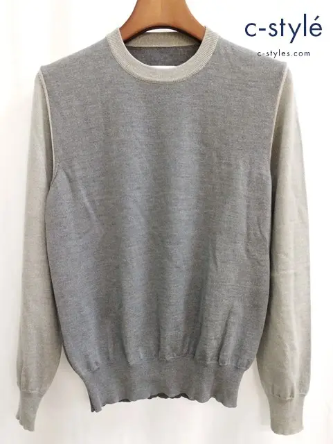 MARTIN MARGIELA マルタン・マルジェラ クルーネックニット M グレー 長袖 セーター イタリア製