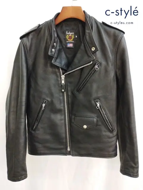 Schott ショット ダブルライダースジャケット 38 ブラック 7316 603US 牛革 アメリカ製