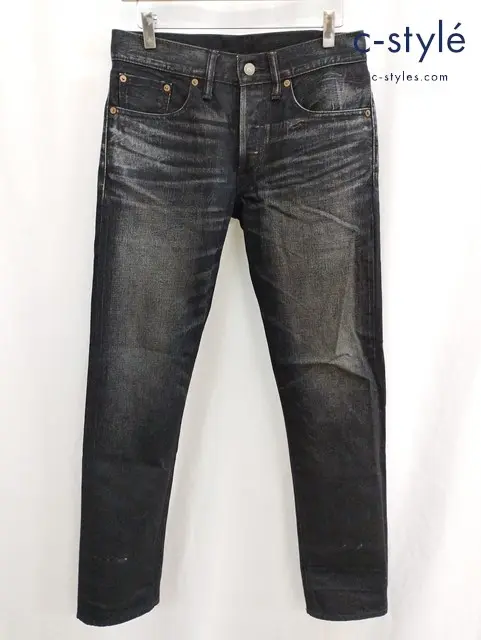 RRL ダブルアールエル デニムパンツ 29 ブラック系 ボタンフライ 綿100%