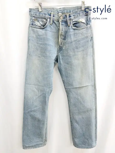 RRL ダブルアールエル デニムパンツ 28 インディゴ ボタンフライ 綿100% USA製
