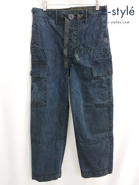 RRL ダブルアールエル パンツ 28 インディゴ ボタンフライ