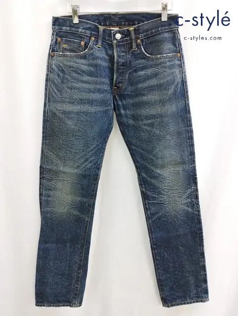RRL ダブルアールエル デニムパンツ 28 インディゴ 綿100% ボタンフライ