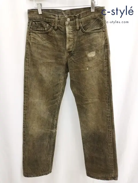RRL ダブルアールエル デニムパンツ 28 インディゴ 綿100% ボタンフライ USA製