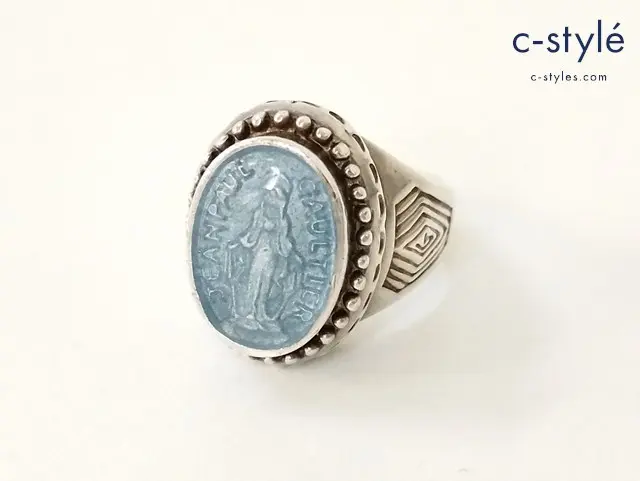 Jean Paul GAULTIER ジャンポールゴルチエ リング シルバー×ブルー マリア SILVER