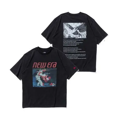 New Era (ニューエラ) 半袖 ウォッシュドコットン Tシャツ 機動戦士ガンダム 14883027