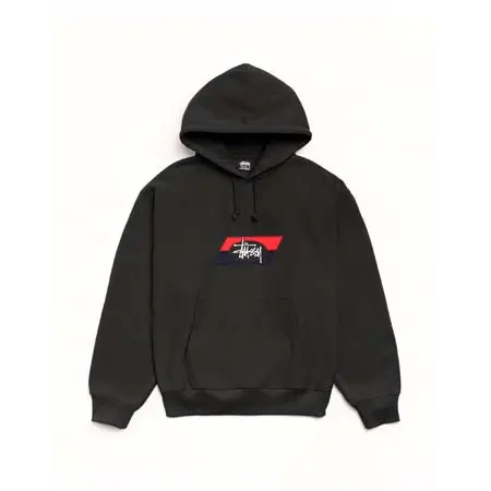 STUSSY (ステューシー) DOUBLE STRIPE EMBROIDERED HOODIE