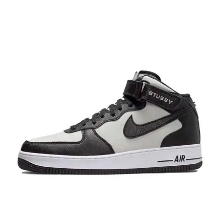 STUSSY (ステューシー) STUSSY × Nike Air Force 1 Mid “Black and Light Bone”