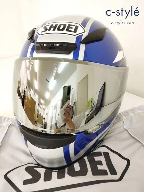 SHOEI×YAMAHA ショウエイ×ヤマハ ヘルメット L 59cm ブルー×グレー Z-7