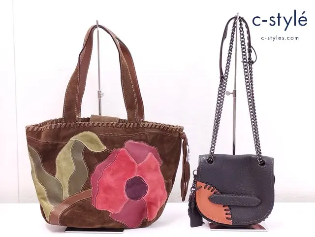 COACH コーチ ショルダーバッグ ハンドバッグ ブラック系 ブラウン系 レディース