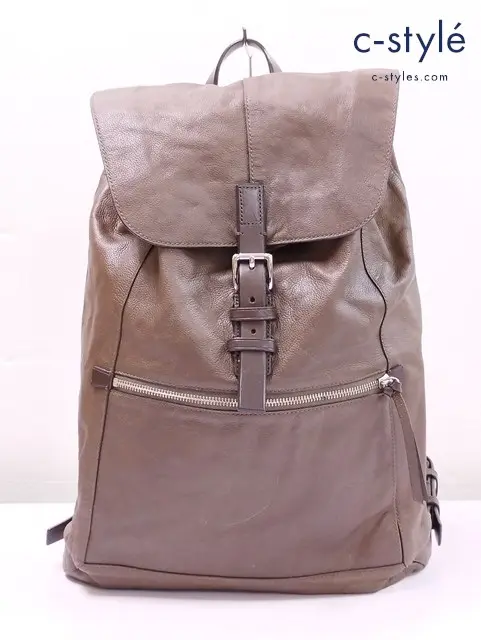 COACH コーチ バックパック ブラウン系 レザー リュック