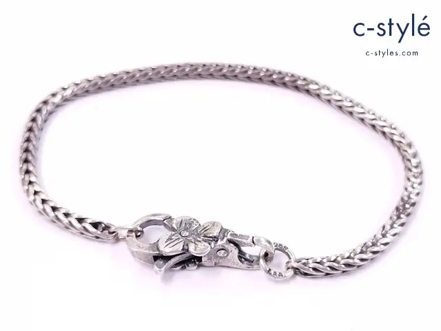 TROLL BEADS トロールビーズ ブレスレット シルバー 925S LAA ハイビスカス
