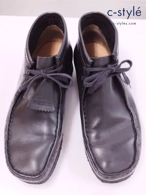 Clarks クラークス ショートブーツ UK8G ブラック Wallabees