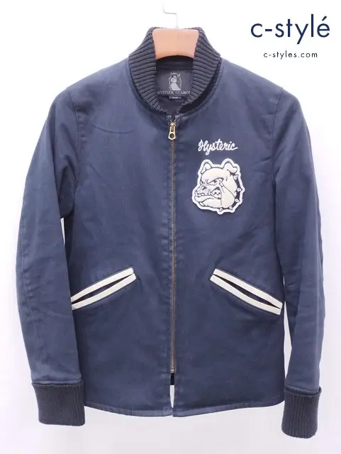 HYSTERIC GLAMOUR ヒステリックグラマー ブルゾン S ネイビー系 日本製 0221AB04