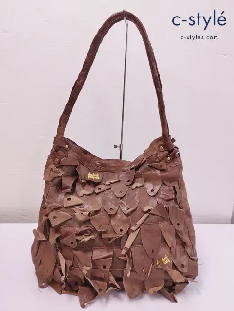 HYSTERIC GLAMOUR ヒステリックグラマー フリンジショルダーバッグ トートバッグ ブラウン