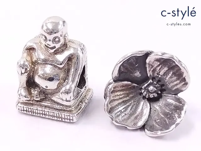 TROLLBEADS トロールビーズ ビーズ シルバー ブッダ ラバーズフェイス 925S LAA