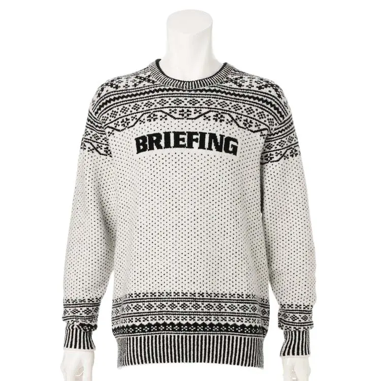 BRIEFING(ブリーフィング) FAIR ISLE CREWNECK KNIT [BRG253MC9]
