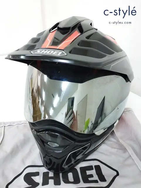 SHOEI ショウエイ ヘルメット XL 61cm オレンジ×ブラック HORNET ADV TC-8